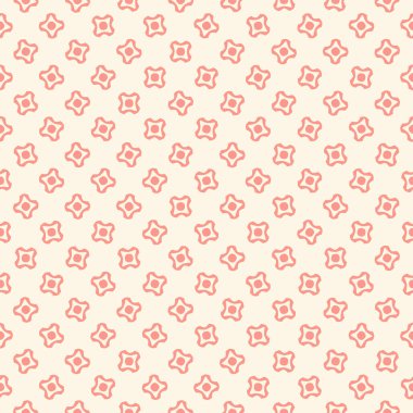 Dekoratif elementlerle basit, pürüzsüz desen. Moda baskıları ya da ambalaj kağıdı için güzel bir arkaplan.