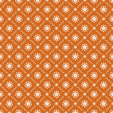 Dekoratif elementlerle basit, pürüzsüz desen. Moda baskıları ya da ambalaj kağıdı için güzel bir arkaplan.