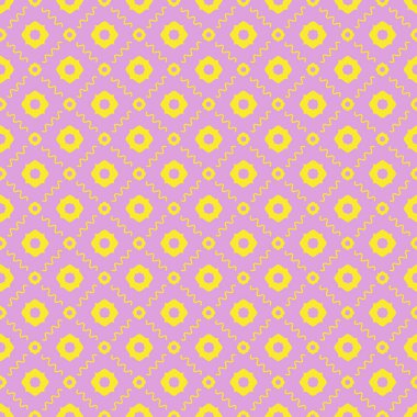 Dekoratif elementlerle basit, pürüzsüz desen. Moda baskıları ya da ambalaj kağıdı için güzel bir arkaplan.