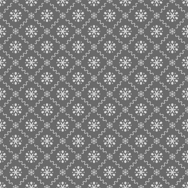 Dekoratif elementlerle basit, pürüzsüz desen. Moda baskıları ya da ambalaj kağıdı için güzel bir arkaplan.
