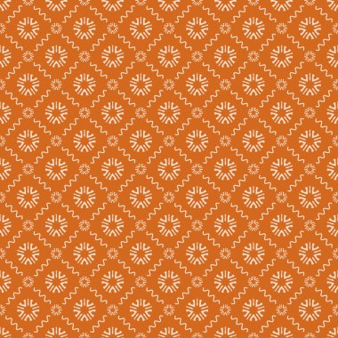 Dekoratif elementlerle basit, pürüzsüz desen. Moda baskıları ya da ambalaj kağıdı için güzel bir arkaplan.