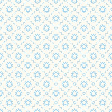 Dekoratif elementlerle basit, pürüzsüz desen. Moda baskıları ya da ambalaj kağıdı için güzel bir arkaplan.