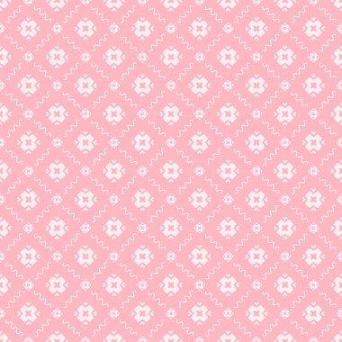 Dekoratif elementlerle basit, pürüzsüz desen. Moda baskıları ya da ambalaj kağıdı için güzel bir arkaplan.