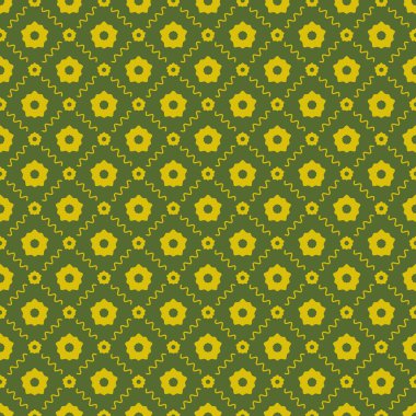 Dekoratif elementlerle basit, pürüzsüz desen. Moda baskıları ya da ambalaj kağıdı için güzel bir arkaplan.