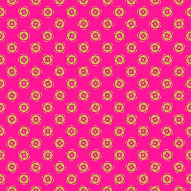 Dekoratif elementlerle basit, pürüzsüz desen. Moda baskıları ya da ambalaj kağıdı için güzel bir arkaplan.