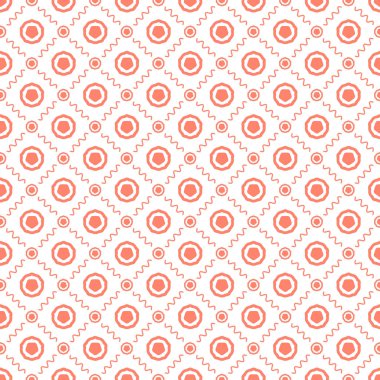 Dekoratif elementlerle basit, pürüzsüz desen. Moda baskıları ya da ambalaj kağıdı için güzel bir arkaplan.