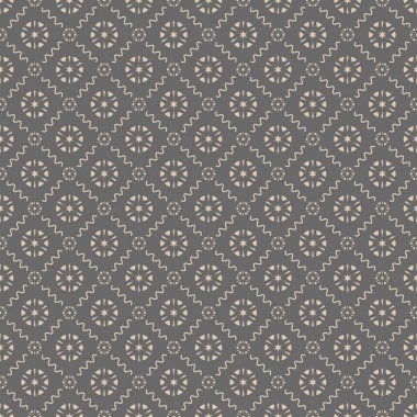 Dekoratif elementlerle basit, pürüzsüz desen. Moda baskıları ya da ambalaj kağıdı için güzel bir arkaplan.