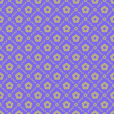 Dekoratif elementlerle basit, pürüzsüz desen. Moda baskıları ya da ambalaj kağıdı için güzel bir arkaplan.