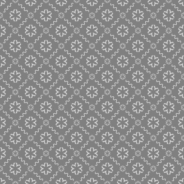 Dekoratif elementlerle basit, pürüzsüz desen. Moda baskıları ya da ambalaj kağıdı için güzel bir arkaplan.
