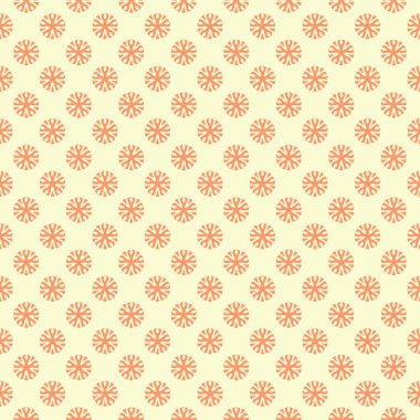 Dekoratif elementlerle basit, pürüzsüz desen. Moda baskıları ya da ambalaj kağıdı için güzel bir arkaplan.