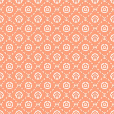 Dekoratif elementlerle basit, pürüzsüz desen. Moda baskıları ya da ambalaj kağıdı için güzel bir arkaplan.