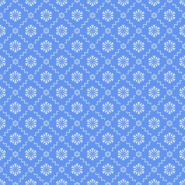 Dekoratif elementlerle basit, pürüzsüz desen. Moda baskıları ya da ambalaj kağıdı için güzel bir arkaplan.