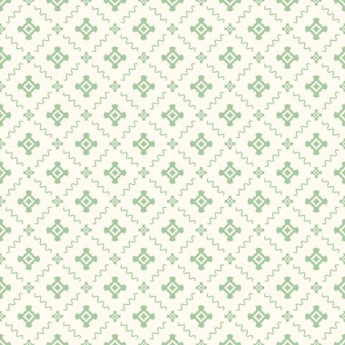 Dekoratif elementlerle basit, pürüzsüz desen. Moda baskıları ya da ambalaj kağıdı için güzel bir arkaplan.