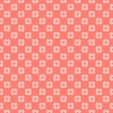Dekoratif elementlerle basit, pürüzsüz desen. Moda baskıları ya da ambalaj kağıdı için güzel bir arkaplan.