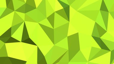 Yeşil sarı soyut arkaplan. Geometrik vektör çizimi. Renkli 3B duvar kağıdı.