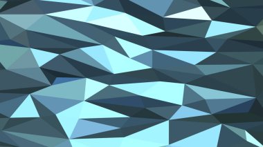 Açık gökyüzü mavi soyut arkaplan. Geometrik vektör çizimi. Renkli 3B duvar kağıdı.