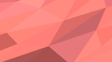 Açık mercan soyut arkaplan. Geometrik vektör çizimi. Renkli 3B duvar kağıdı.