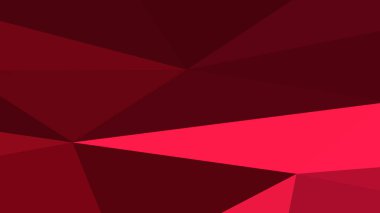 Kırmızı, soyut bir arka plan. Geometrik vektör çizimi. Renkli 3B duvar kağıdı.