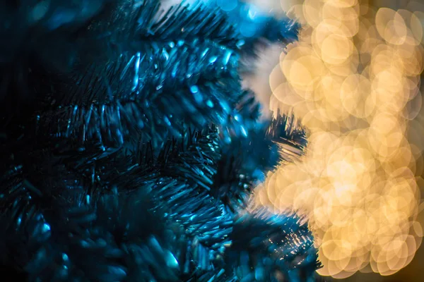 Abstracte Ongericht Achtergronden Met Kerstversiering Met Led Licht Bokeh Close — Stockfoto