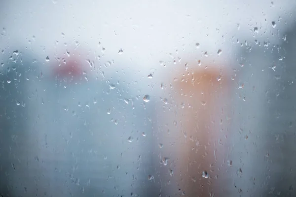 Rain drops on the window — Stock Photo, Image