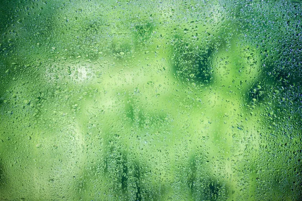 窓に雨が降り — ストック写真