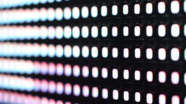 Videowall Led Smd Colorato Luminoso Con Motivi Saturi Elevati Close — Video Stock