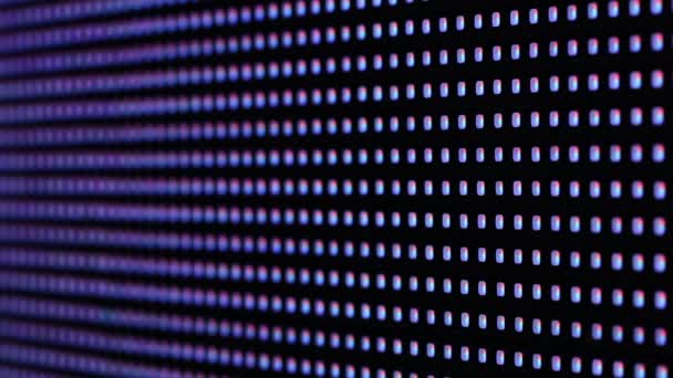 Bright Colored Led Smd Video Wall High Saturated Patterns Close — Stock Video