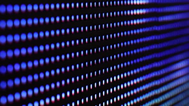 Bright Colored Led Smd Video Wall High Saturated Patterns Close — Stock Video