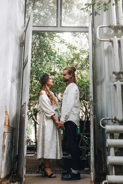 Pasangan Yang Cantik Kebun Raya — Stok Foto