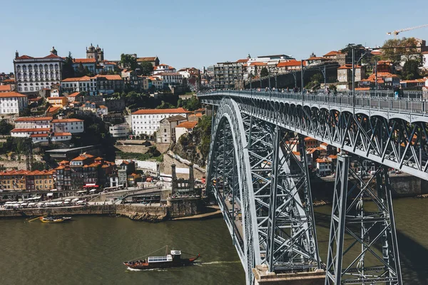 Dom Luis Bridge View Porto Old Town Portugal — Stock Photo, Image