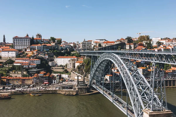 Dom Luis Bridge View Porto Old Town Portugal — Stock Photo, Image