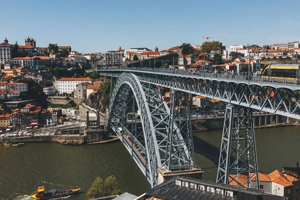 Porto Portugal April 2016 Dom Luis Bridge View Porto Old — Stock Photo, Image