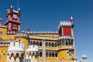 Sintra, Portekiz - 3 Mayıs 2016: Sintra Portekiz Pena Ulusal Sarayı