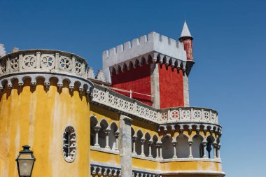 Sintra, Portekiz - 3 Mayıs 2016: Sintra Portekiz Pena Ulusal Sarayı
