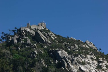 Sintra, Portekiz - 03 Mayıs 2016: Kırlarda Sintra, Portekiz'in Castle