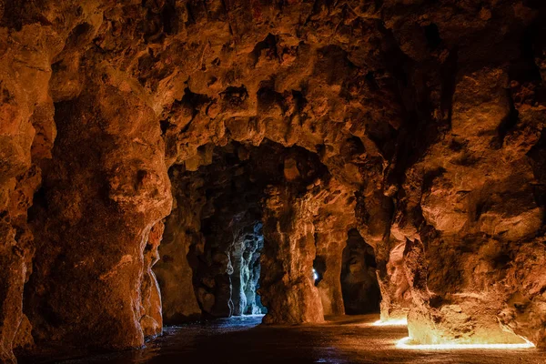 Sintra Portugal Mayo 2016 Túnel Subterráneo Castillo Quinta Regaleira —  Fotos de Stock