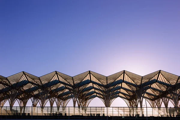 Abstrakcja Architektura Stacja Oriente Lizbona Portugalia — Zdjęcie stockowe