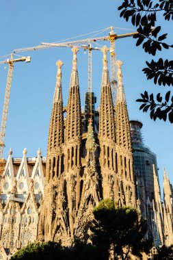La Sagrada Familia Barcelona, İspanya Gaudi tarafından tasarlanan