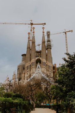 La Sagrada Familia Barcelona, İspanya Gaudi tarafından tasarlanan