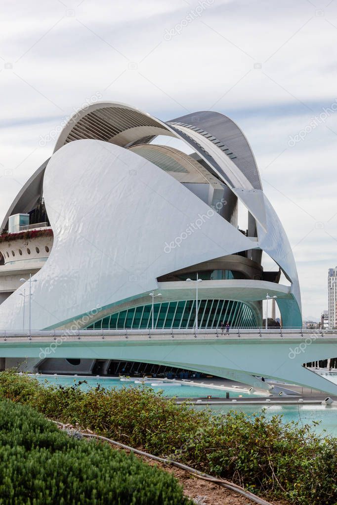 Valencia España Abril 2016 Ciudad Las Artes Las Ciencias Diseñada