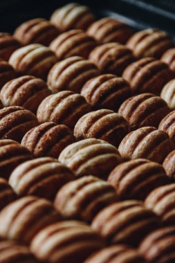 Fındık şeklinde geleneksel Rus kurabiyeleri.