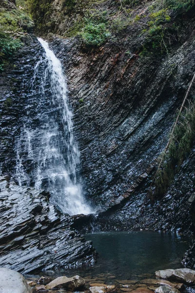 Cachoeira Montanha Huk Cárpatos Ucrânia — Fotografia de Stock