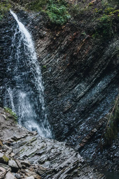 Cachoeira Montanha Huk Cárpatos Ucrânia — Fotografia de Stock