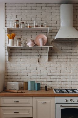 Modern stil mutfak iç mimarisi