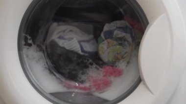 Yakın çekim davul çamaşır makinesi