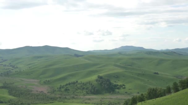 Schöne Aussicht auf die Natur des Altais. — Stockvideo