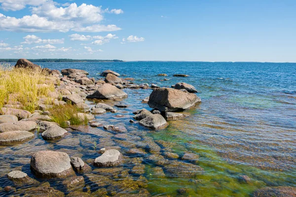 View of the shore of Varlaxudden (Vaarlahti) recreation area, Emasalo island, Porvoo, Finland