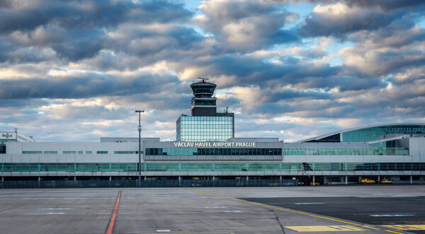 Main building of Vaclav Havel airport Prague