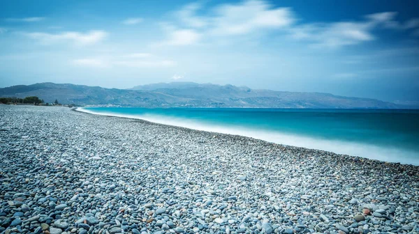 Ocean Beach Turquoise Water Crete Long Explosure — Stock Photo, Image