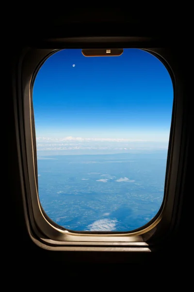 Légi Felvétel Repülőgép Ablakból Sky Cloud — Stock Fotó